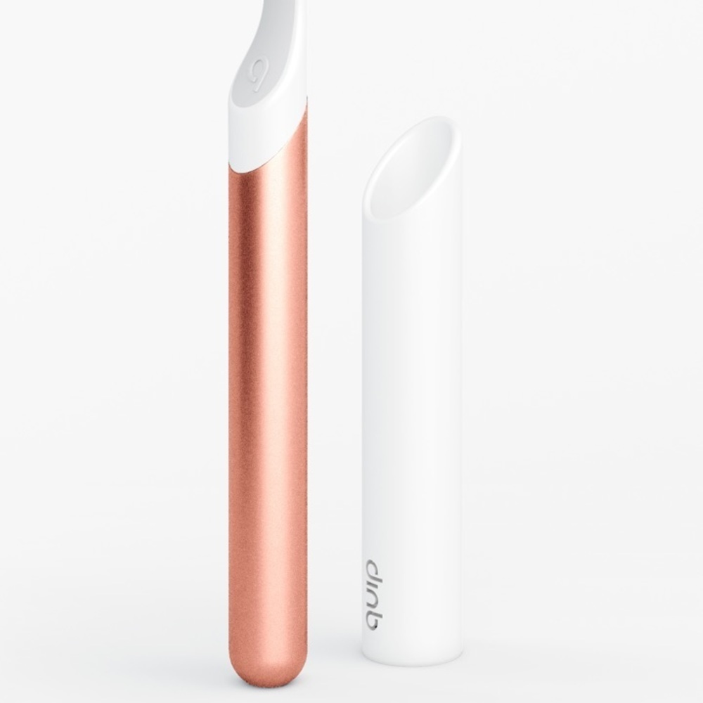 Quip Copper Metal Adult Electric Toothbrush BODY AND CASE ONLY (NO BRISTLES)